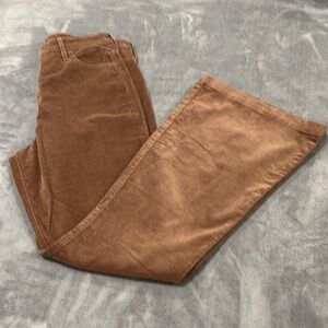 Hollister‎ Flare Pants Women's Size 29 Brown Corduroy High-Rise flare